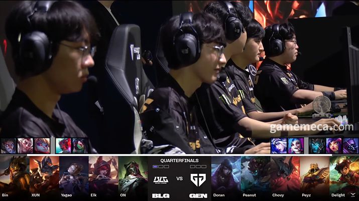 ▲ 2세트 밴픽 (사진 출처: 리그 오브 레전드 공식 유튜브 채널 갈무리)