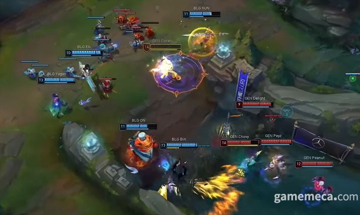 ▲ 5세트 교전에서 패배한 젠지 (사진 출처: 리그 오브 레전드 공식 유튜브 채널 갈무리)