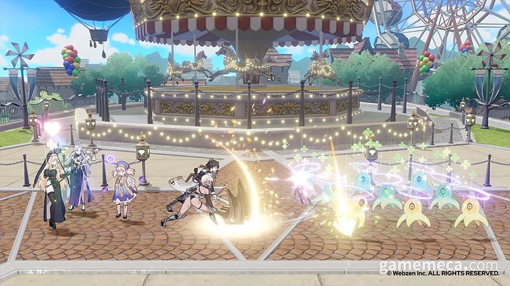 ▲ 상태이상과 체인을 활용한 전투;(사진제공: 웹젠)