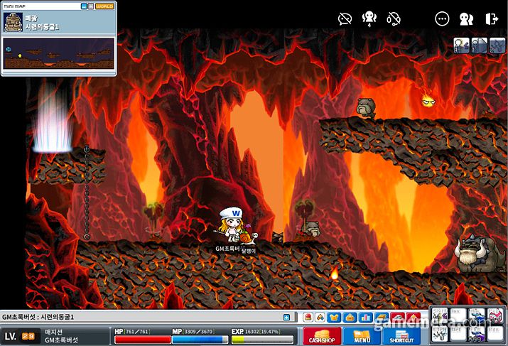 ▲ 사냥 중 각종 아이템을 얻는 재미가 쏠쏠하다 (사진출처: 메이플랜드 공식 디스코드)