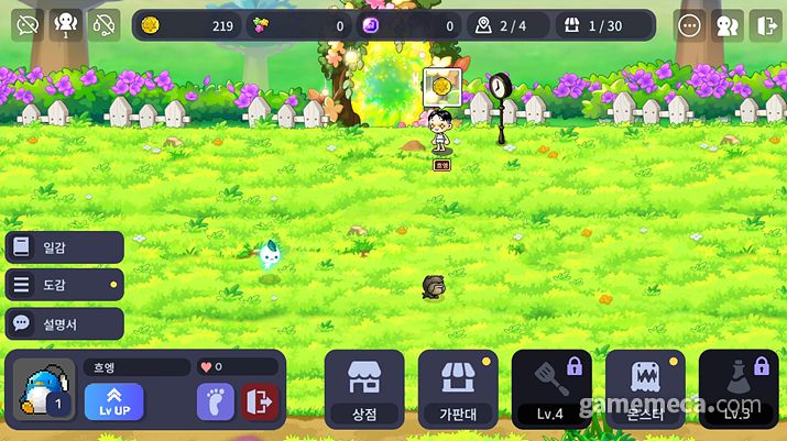 ▲ 몬스터들을 채워가며 나만의 농장을 완성할 수 있다 (사진: 게임메카 촬영)