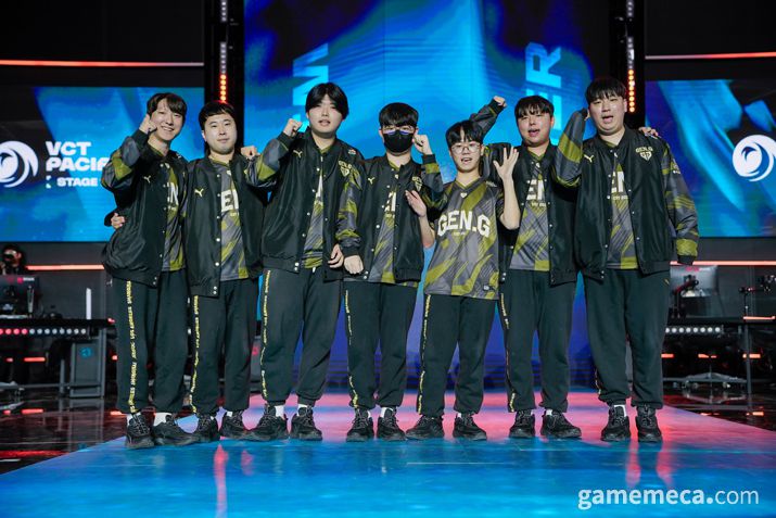 ▲;VCT 퍼시픽 스테이지 1에 출전한 젠지 (사진제공: 라이엇 게임즈)