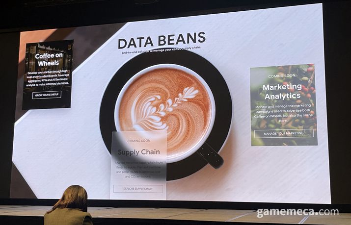 ▲ 푸드트럭을 몰고 다니며 커피를 판매하는 데이터빈 (사진: 게임메카 촬영)