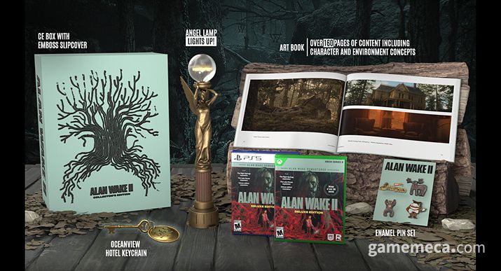 ▲ 앨런 웨이크 2 컬렉터스 에디션 구성품 (사진출처: 앨런 웨이크 공식 홈페이지)