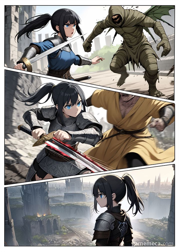 ▲ 탑에 오르는 동안 많은 일이 있었어요