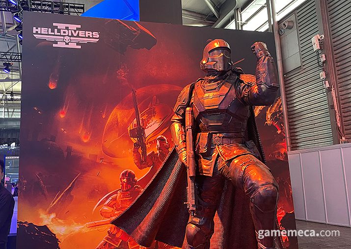 ▲ 아크시스템웍스의 더블 드래곤 리바이브에도 제법 사람이 몰렸다 (사진: 게임메카 촬영)