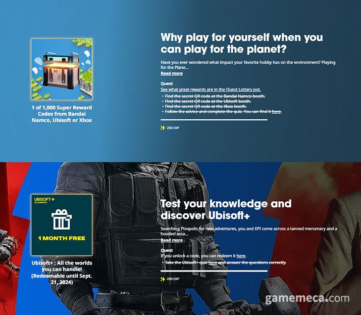 ▲ 다양한 미션을 수행해 경험치를 얻어 에피를 성장시키고, 게임스컴 볼트를 열어 다양한 보상을 받을 수 있다 (사진: 게임메카 촬영)