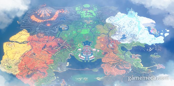 ▲ 자유롭게 여행 가능한 월드 맵 (사진출처: 한국닌텐도 공식 유튜브 채널 갈무리)