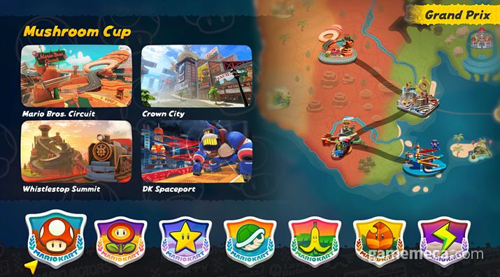 ▲ 일정 구간마다 하위 플레이어들이 탈락하는 서바이벌 모드 '넉아웃 투어' (사진출처: 한국닌텐도 공식 유튜브 채널 갈무리)