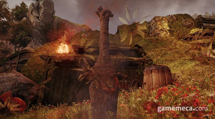 ▲ 돌로 변해버린 강철 무기 (사진: 게임메카 촬영)