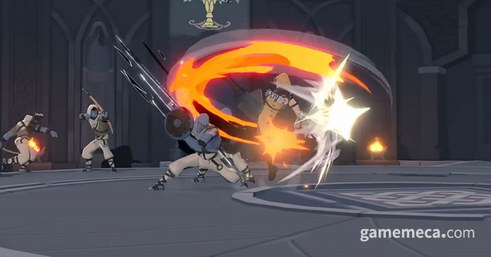 ▲ 격투가, 묵직하고 강한 시각 효과;(사진출처: 마비노기 모바일 공식 영상 갈무리)