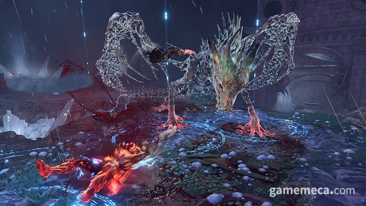 ▲ 동료가 아니라 마법 폭탄(게일)을 던졌을 뿐 (사진: 게임메카 촬영)