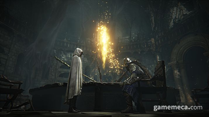 ▲ 원작 '엘든 링'의 원탁과 유사한 밤의 통치자의 원탁 (사진출처: 스팀 상점 페이지)