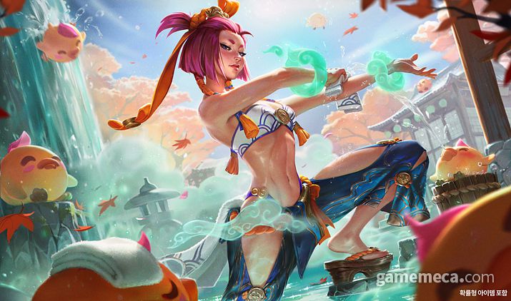 ▲ 영혼의 꽃 온천 유나라 스플래시 아트 (사진제공: 라이엇게임즈)