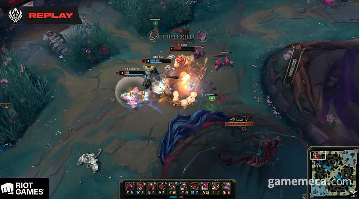 ▲ 사이온 캐리를 보여준 '기인' (사진출처: LCK 공식 유튜브 영상 갈무리)