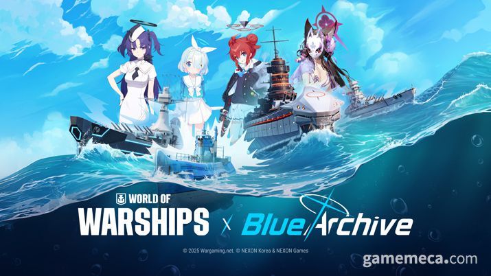 ▲ 월드 오브 워쉽 블루 아카이브 2차 컬래버레이션 콘텐츠 대표 이미지 (사진제공: 워게이밍)