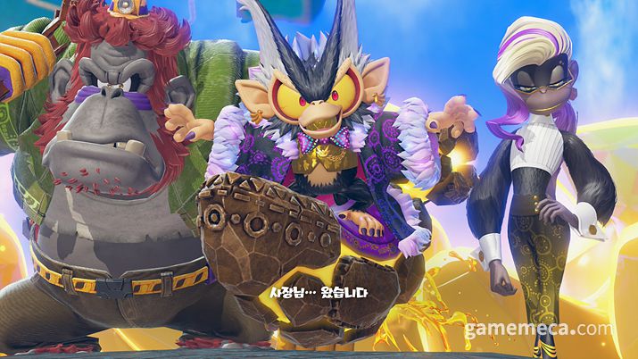 ▲ 보이드 컴퍼니, 왼쪽부터 그럼피콩, 보이드콩, 파피콩 (사진: 게임메카 촬영)