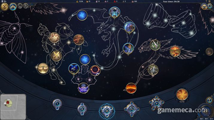 ▲ 영웅 강화와 배울 수 있는 기술 일부 (사진출처: 스팀 공식 페이지)