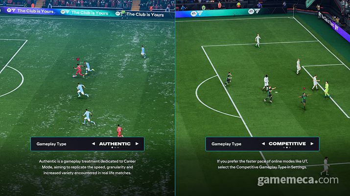 ▲ 두 가지 플레이 타입 프리셋 (사진출처: 게임 공식 사이트)