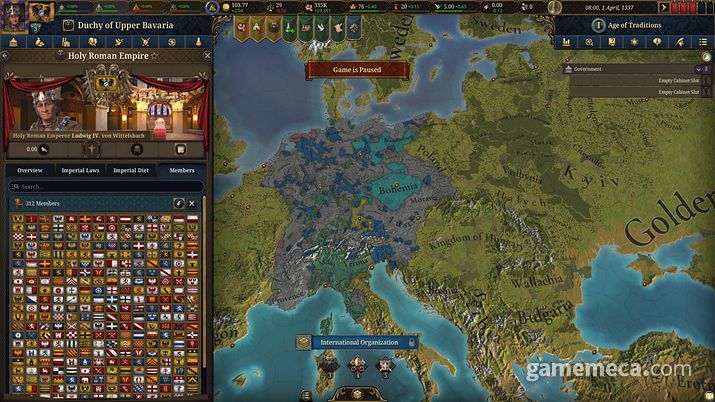 ▲ 유로파 유니버설리스 5 스크린샷 (사진출처: 스팀)