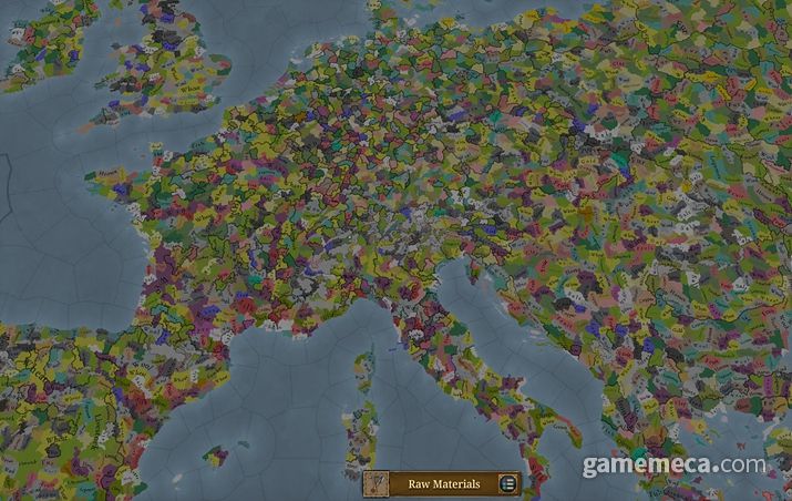 ▲ 특정 시기의 종교 분포 지도와 문화 분포 지도 (사진출처: 유로파 유니버설리스 공식 홈페이지)