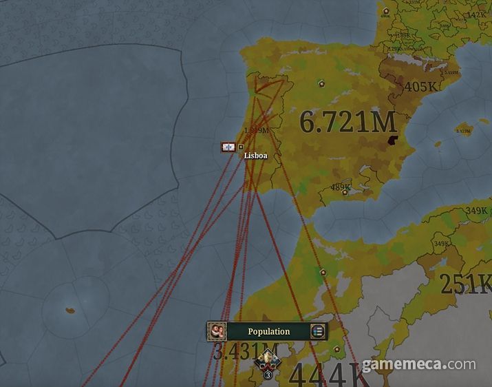 ▲ 3만 개의 위치로 쪼개진 세밀한 지도 (사진출처: 유로파 유니버설리스 공식 홈페이지)