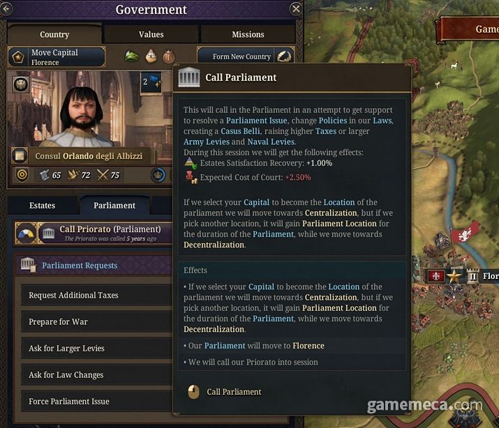 ▲ 일본 막부 조직에는 146개 세력이 속해 있다 (사진출처: 유로파 유니버설리스 공식 홈페이지)