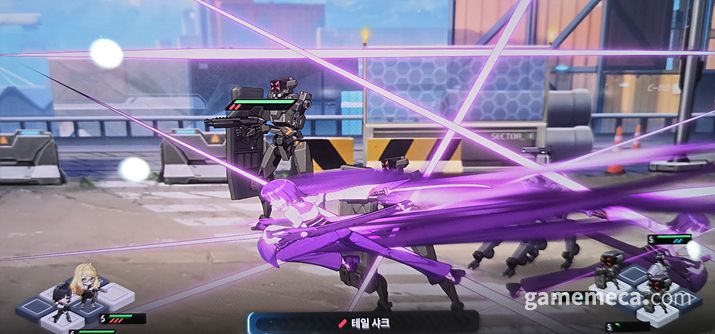 ▲ 토와 기술 '테일 샤크' (사진: 게임메카 촬영)