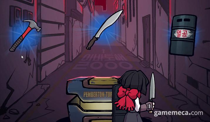 ▲ 무기를 파밍하고 업그레이드 할 수도 있다 (사진: 게임메카 촬영)