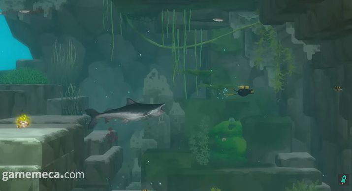 ▲ 미니게임도 즐길 수 있다 (사진출처: 데이브 더 다이버 신규 DLC 소개 영상 갈무리)