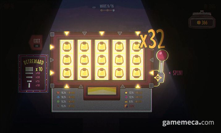 ▲ 도박의 방, 터진 잭팟 (사진: 게임메카 촬영)