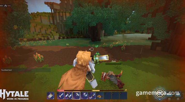 ▲ 활로 원거리 공격도 가능하다 (사진출처: 하이테일 공식 유튜브 영상 갈무리)