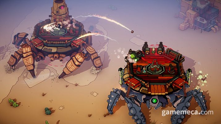 ▲ 게 위에서 대포 발사;(사진출처: 스팀)