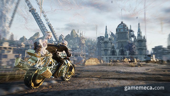 ▲ 오픈월드, 오토바이를 타고 탐험 (사진출처: 스팀 상점 페이지)