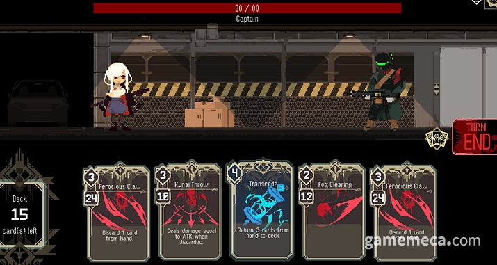 ▲ 각종 카드를 활용해 적을 공격 (사진: 게임메카 촬영)