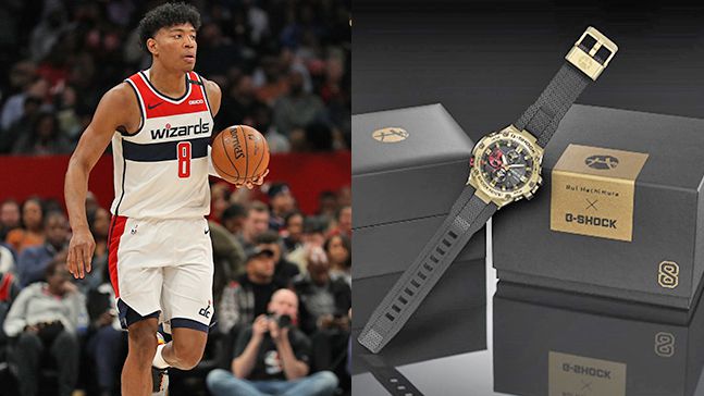 NBA 일본인 포워드 하치무라 루이가 지샥(G-SHOCK) 시그너처 시계를 출시한 첫 농구선수가 됐다. 하치무라는 NCAA 베스트 스몰포워드에 해당하는 ‘줄리어스 어빙 어워드’ 2019년 수상자다. 사진=AFPBBNews=News1