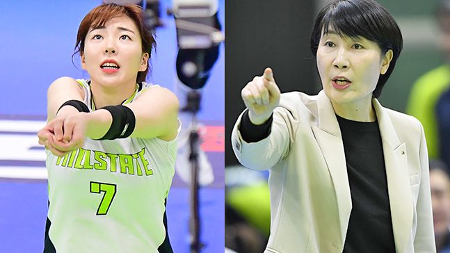 현대건설이 ‘고유민(왼쪽)이 이도희(오른쪽) 감독 이하 코치진으로부터 따돌림을 받은 것이 극단적인 선택으로 이어졌다’라는 주장을 반박했다. 사진=한국배구연맹 제공