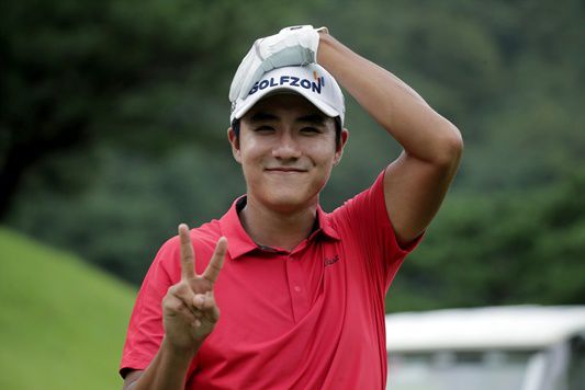 신한동해오픈에서 2개 대회 우승을 노리는 김한별. 사진=KPGA 제공