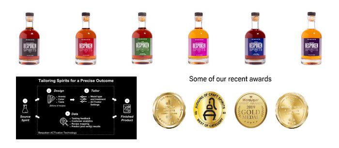 비스포큰의 기술로 양주를 만드는 과정(왼쪽 아래). 간편 제조술이지만 최근에는 대회에서 상을 따내며 프리미엄 숙성주에 도전장을 내밀었다. [사진 제공 = 비스포큰]