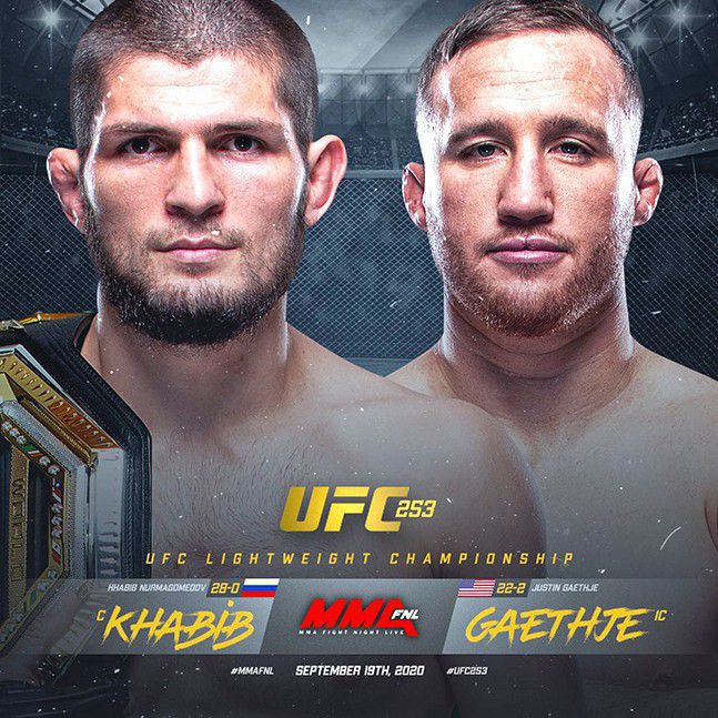 UFC 라이트급 통합타이틀전이 한국시간 24일 열린다. 정규챔피언 하빕 누르마고메도프가 잠정챔피언 저스틴 게이치를 상대로 타이틀 3차 방어, UFC 13연승, 종합격투기 데뷔 29연승에 도전한다.