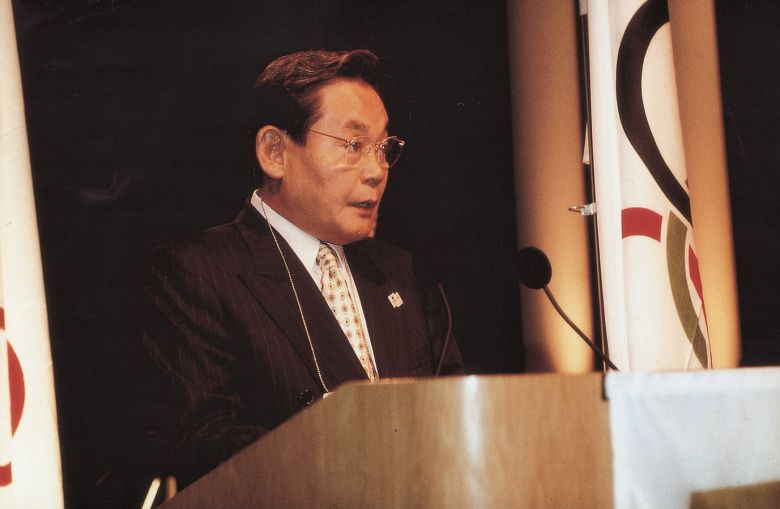 1996년 IOC 위원 선서. [사진제공 = 삼성전자]