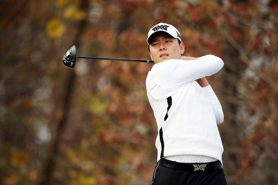 2018 시즌 최종전 골프존·DYB교육 투어챔피언십 당시 이정환의 플레이 모습. 사진=KPGA 제공