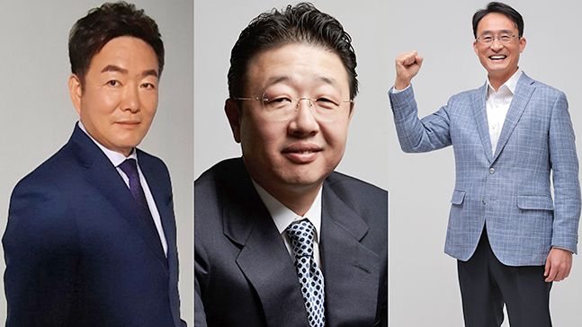 왼쪽부터 KBSA 회장 선거에 출마한 이순철, 이종훈, 나진균 후보. 사진=이순철, 이종훈, 나진균 후보 제공