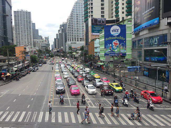 태국의 수도인 방콕 시내
