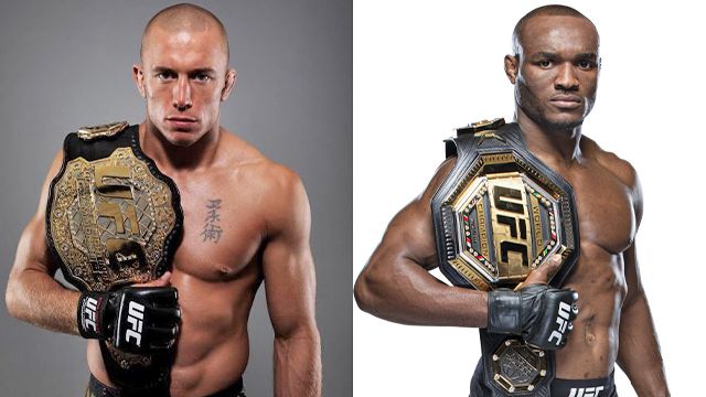 조르주 생피에르(왼쪽)가 UFC 챔피언 카마루 우스만(오른쪽)의 도전을 거절했다. 생피에르는 종합격투기 웰터급 역대 최고로 꼽힌다. 사진=Ultimate Fighting Championship 홈페이지