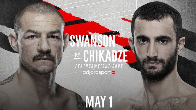 기가 치카제(오른쪽)는 UFC 데뷔 5연승으로 조지아 스포츠 스타가 됐다. 조지아 스포츠방송 ‘아드자라’는 컵 스완슨(왼쪽)과 대결을 생중계한다. 사진=Adjarasport 공식 SNS