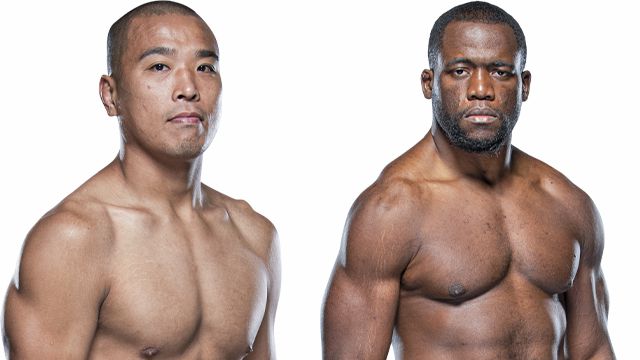 박준용(왼쪽)이 은추크위(오른쪽)를 상대로 UFC 3연승에 도전한다. 사진=Ultimate Fighting Championship 홈페이지