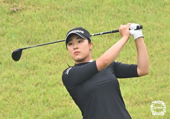 KLPGA 점프투어 7차전 우승자인 윤이나. 사진=KLPGA 제공