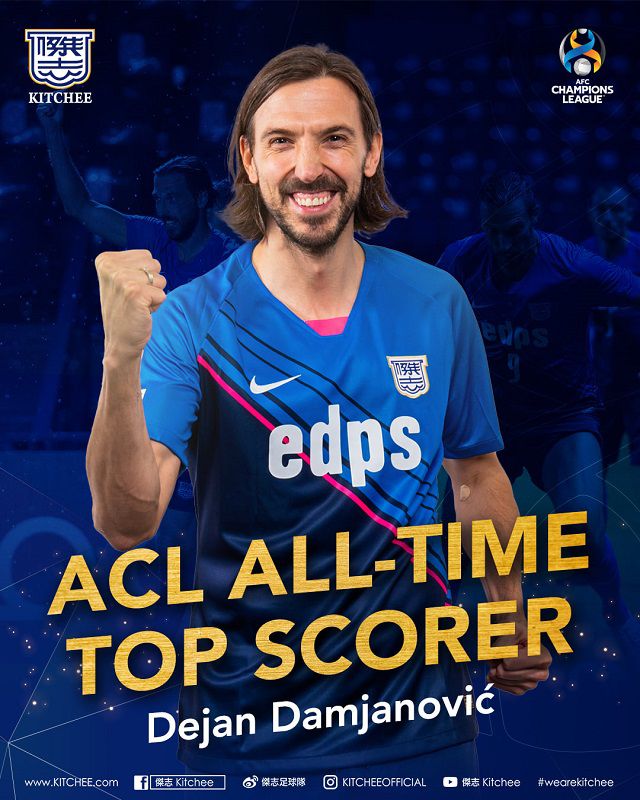 데얀이 이동국을 제치고 아시아축구연맹 챔피언스리그 본선 통산 최다득점 단독 1위가 됐다. 사진=킷치 공식 SNS