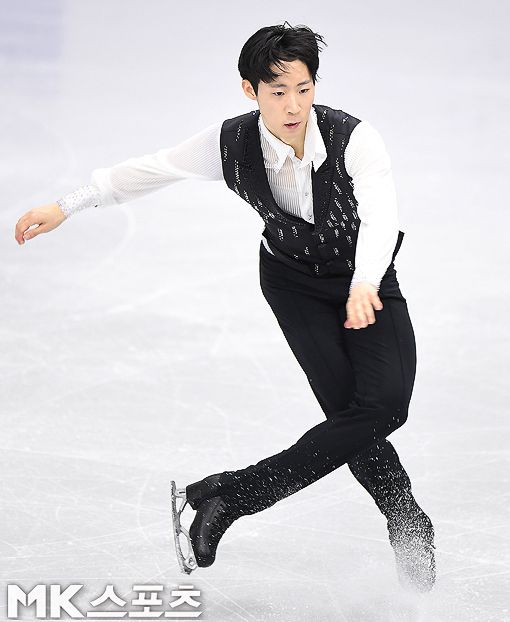 이시형이 2020 국제빙상연맹 4대륙 피겨선수권대회 남자 싱글 프리 스케이팅 연기를 펼치고 있다. 사진=MK스포츠DB